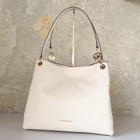 Michael Kors Christina LG Shoulder Bag Light Cream main image 9
